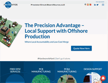 Tablet Screenshot of precisionpcbs.com